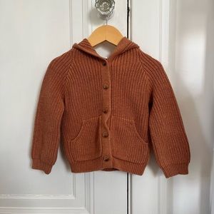 Jamie Kay knit bear eat hoodie sweater